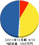 中野クロス 貸借対照表 2011年12月期