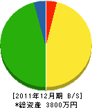 東栄電工 貸借対照表 2011年12月期