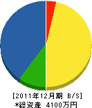 松田商会 貸借対照表 2011年12月期