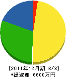 野村電気設備 貸借対照表 2011年12月期
