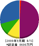 小松電気 貸借対照表 2008年9月期