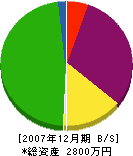 鈴木塗装工業 貸借対照表 2007年12月期