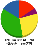 舘田建設 貸借対照表 2009年12月期