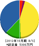 岩本松香園 貸借対照表 2012年10月期