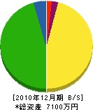 車田管工業所 貸借対照表 2010年12月期