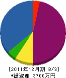 丸山鉄工所 貸借対照表 2011年12月期