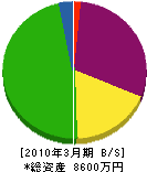 阿川工業所 貸借対照表 2010年3月期