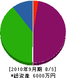 中村技研 貸借対照表 2010年9月期