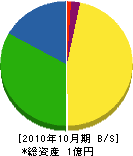 玉寿建設 貸借対照表 2010年10月期