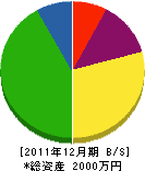 外崎鉄工所 貸借対照表 2011年12月期