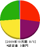 池田工業 貸借対照表 2009年10月期