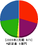 塚脇工務店 貸借対照表 2009年2月期