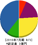 福井組 貸借対照表 2010年7月期