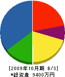 ハマサキ 貸借対照表 2009年10月期