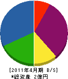 沖縄総合グリーン造園 貸借対照表 2011年4月期