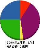 洋光電気工事 貸借対照表 2009年2月期
