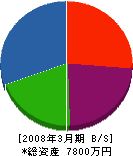 斎藤工務所 貸借対照表 2008年3月期