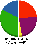 道東基礎工業 貸借対照表 2009年3月期
