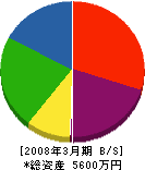 京都造園 貸借対照表 2008年3月期