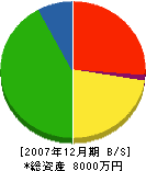 岡田建設 貸借対照表 2007年12月期