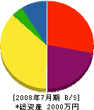 松山電工 貸借対照表 2008年7月期