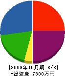 村上塗装工業 貸借対照表 2009年10月期