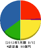 橋本組 貸借対照表 2012年5月期