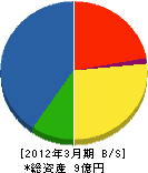 宮崎管工事（同） 貸借対照表 2012年3月期