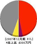 松永工務店 損益計算書 2007年12月期