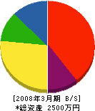 大晃電気工事 貸借対照表 2008年3月期