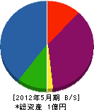長沢建設 貸借対照表 2012年5月期