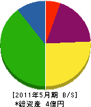 藤田工業 貸借対照表 2011年5月期