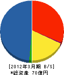 日本製紙石巻テクノ 貸借対照表 2012年3月期