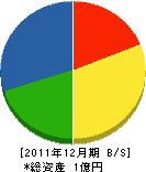 増田商店 貸借対照表 2011年12月期