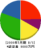 矢崎産業 貸借対照表 2008年5月期