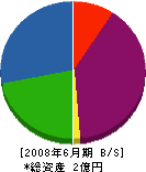 中島設備 貸借対照表 2008年6月期