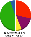 相武 貸借対照表 2008年8月期