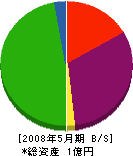 湯田工務店 貸借対照表 2008年5月期