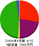 昭栄通信 貸借対照表 2008年8月期