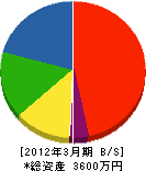 栄光電業 貸借対照表 2012年3月期