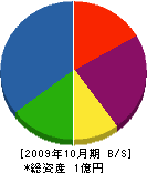 斎藤建設 貸借対照表 2009年10月期
