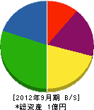 澁川工務店 貸借対照表 2012年9月期