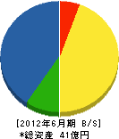吉田組 貸借対照表 2012年6月期