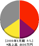 渡辺土木工業 損益計算書 2008年6月期