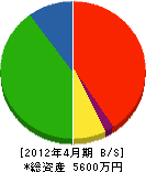 東栄企工 貸借対照表 2012年4月期