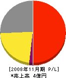 ハツタテクノ東京 損益計算書 2008年11月期