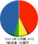 海道建設 貸借対照表 2011年12月期