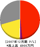 タムラ塗装工業 損益計算書 2007年12月期