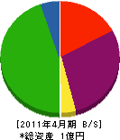 小川塗装 貸借対照表 2011年4月期
