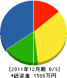 山功 貸借対照表 2011年12月期